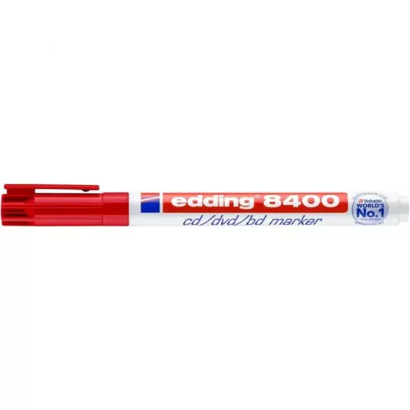 Pennarello permanente Edding 8400 punta tonda rosso