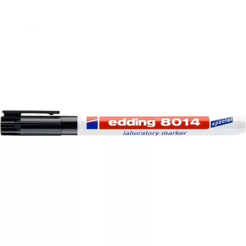 Pennarello permanente Edding 8014 punta tonda nero 1 pz.