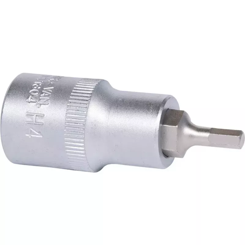 KS Tools 911.1304 bussola per inserti 1/2 pollice, esagonale, corta, 4 mm
