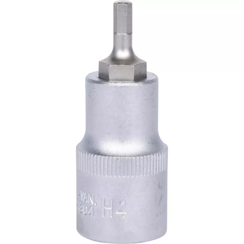 KS Tools 911.1304 bussola per inserti 1/2 pollice, esagonale, corta, 4 mm