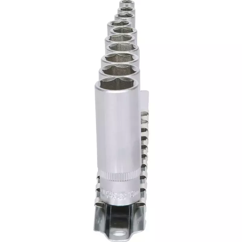 Set chiavi a bussola KS Tools 917.0610 attacco 1/4 pollice 10 inserti a bussola