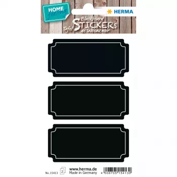 Etichetta adesiva HERMA 15413 permanente nera 6 pezzi