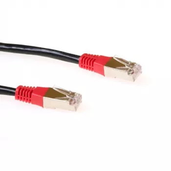 Cavo patch crossover ACT nero 10 metri LSZH F/UTP CAT5E con connettori RJ45