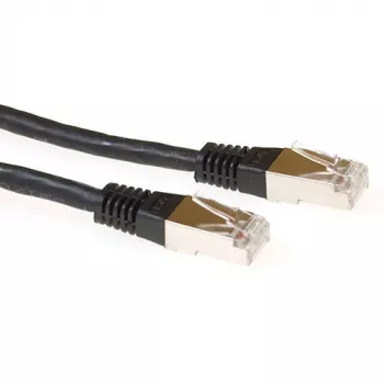 ACT nero 10 metri cavo patch LSZH SFTP CAT6A con connettori RJ45
