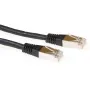 ACT nero 10 metri cavo patch LSZH SFTP CAT6A con connettori RJ45