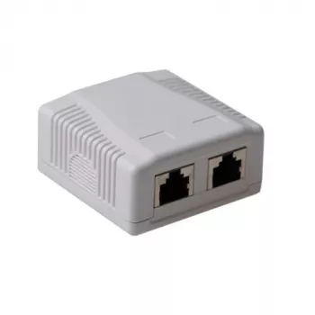 Presa di connessione ACT FA7004 a parete schermata, 2 porte CAT6A