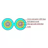 ACT cavo patch in fibra ottica multimodale 50/125 OM3 duplex corazzato 5 m con connettori LC