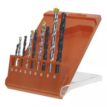 Set di punte da trapano KWB 420400 9 pezzi per plastica legno metallo