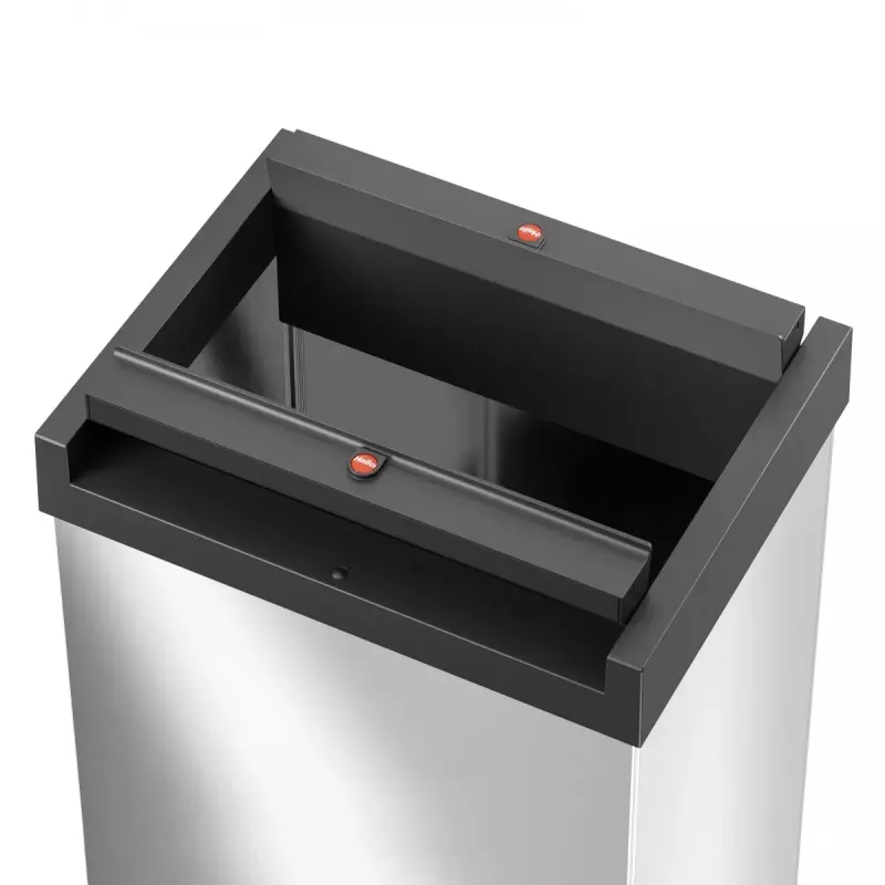 Pattumiera rettangolare a coperchio basculante L Hailo Big-Box