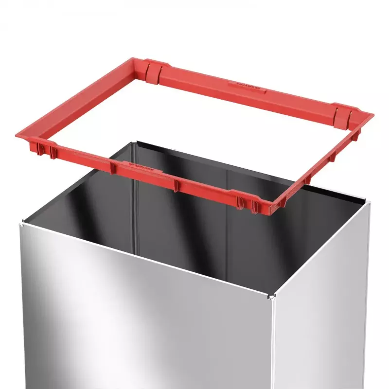Pattumiera rettangolare a coperchio basculante L Hailo Big-Box
