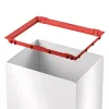 Hailo Big-Box Swing L Pattumiera rettangolare in acciaio bianco