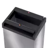 Hailo Big-Box Swing L Pattumiera rettangolare in acciaio argento