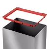 Hailo Big-Box Swing L Pattumiera rettangolare in acciaio argento