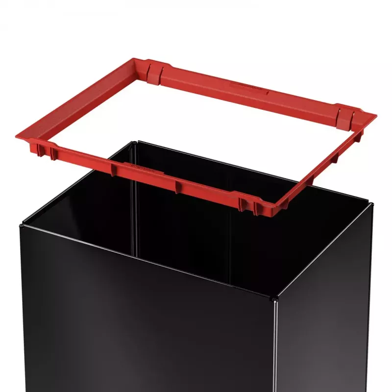 Pattumiera rettangolare in acciaio Hailo Big-Box Swing L