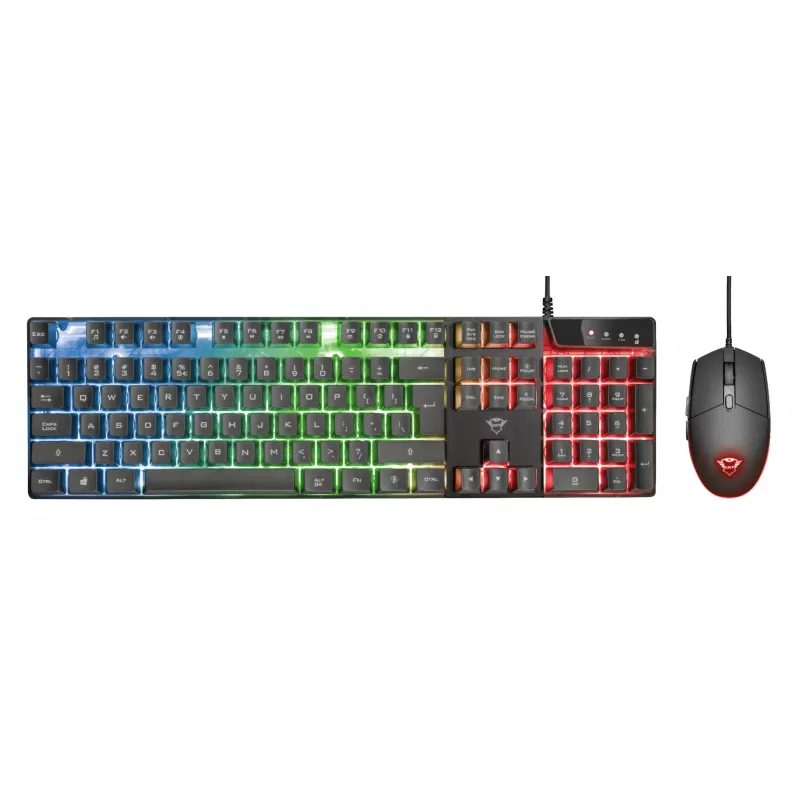 Trust GXT 838 Azor Tastiera e mouse gaming USB tedesco nero