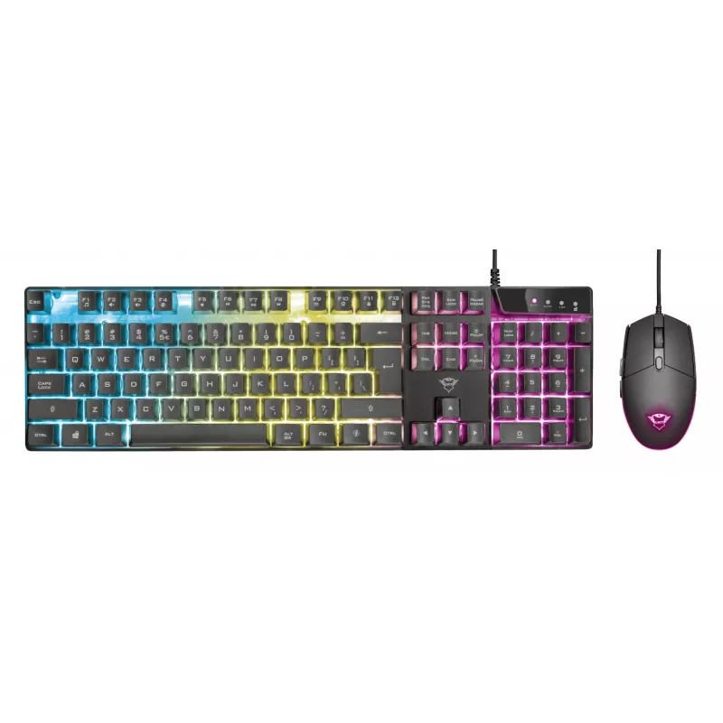 Trust GXT 838 Azor Tastiera e mouse gaming USB tedesco nero