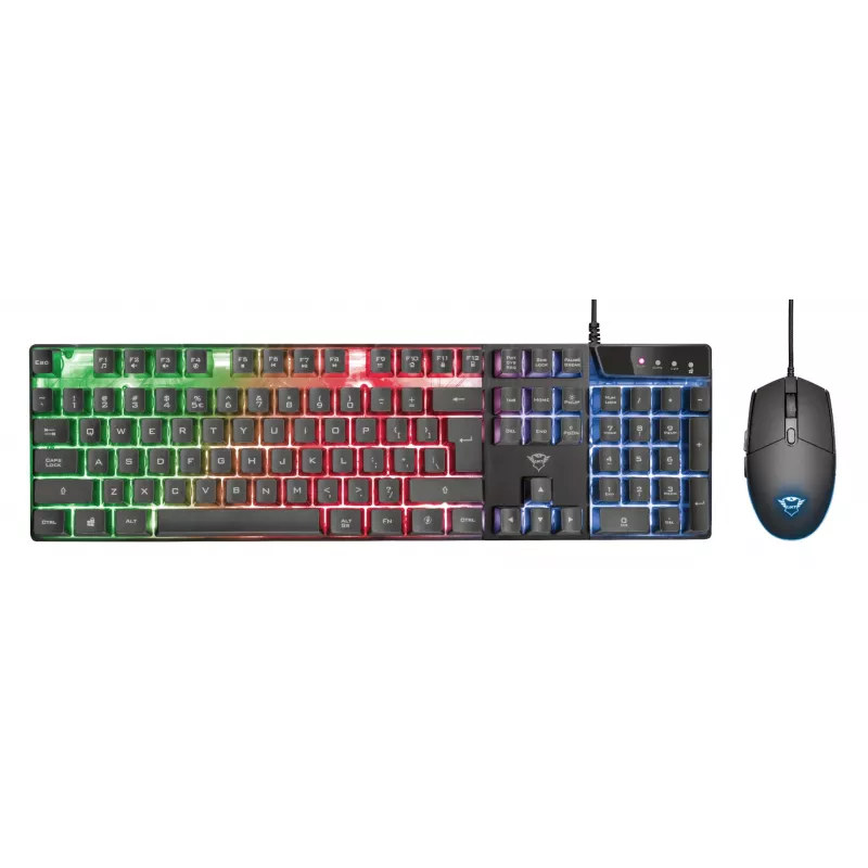 Trust GXT 838 Azor Tastiera e mouse gaming USB tedesco nero