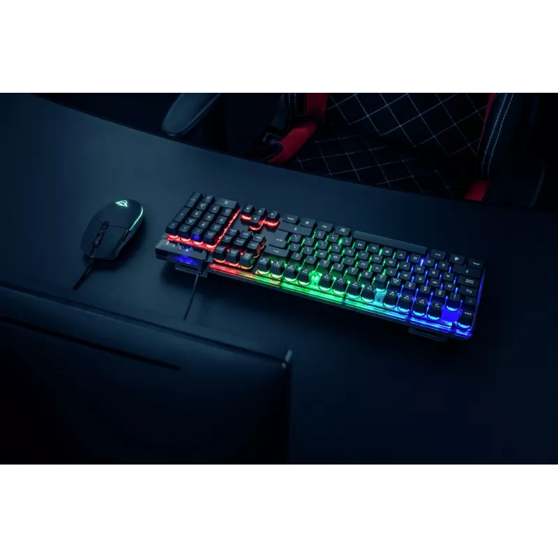 Trust GXT 838 Azor Tastiera e mouse gaming USB tedesco nero