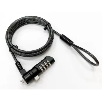 eSTUFF GLB220105 Cavo di sicurezza nero 1,8 m