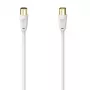 Cavo coassiale Hama 00305066 1,5 m bianco