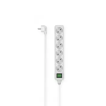 Hama 00223007 prolunga elettrica 1,4 m 6 uscite AC per interni bianco