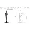eSTUFF GLB226004 supporto monitor / stand 81,3 cm (32