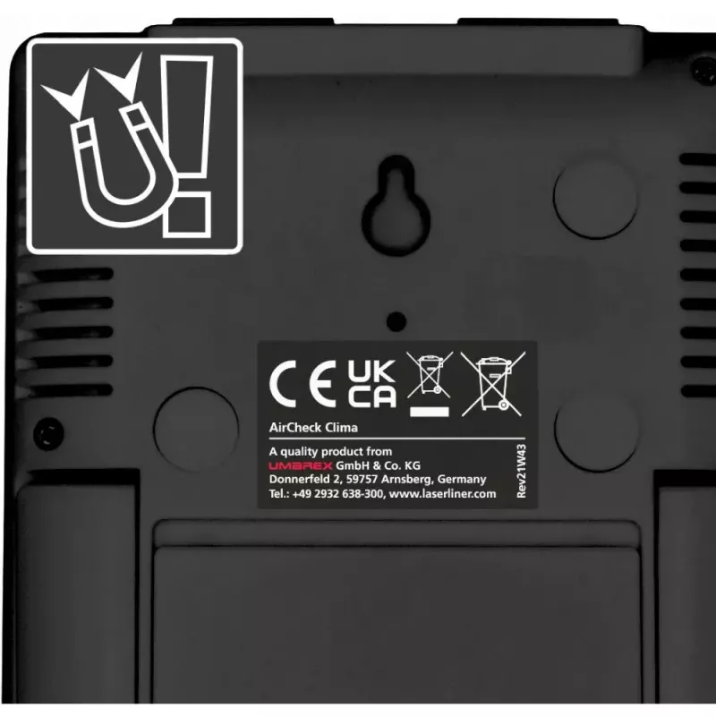 Igrometro elettronico Laserliner AirCheck Clima nero digitale 1 pezzo