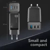 Cellularline Multipower Micro caricabatterie rapido da 65W ultracompatto con 3 connessioni