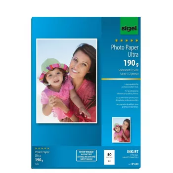 Carta fotografica satinata Sigel InkJet Ultra A4