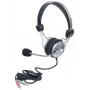 Manhattan 175517 cuffie stereo con microfono Standard II, on-ear, microfono flessibile in acciaio inox