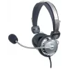 Manhattan 175517 cuffie stereo con microfono Standard II, on-ear, microfono flessibile in acciaio inox