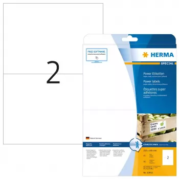 Etichette A4 HERMA 10910 bianche extra adesive carta opaca
