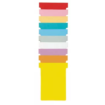Nobo T-Cards formato 4 giallo (100), T-Card, giallo, standard, 100 pz., 123 mm, 20 mm