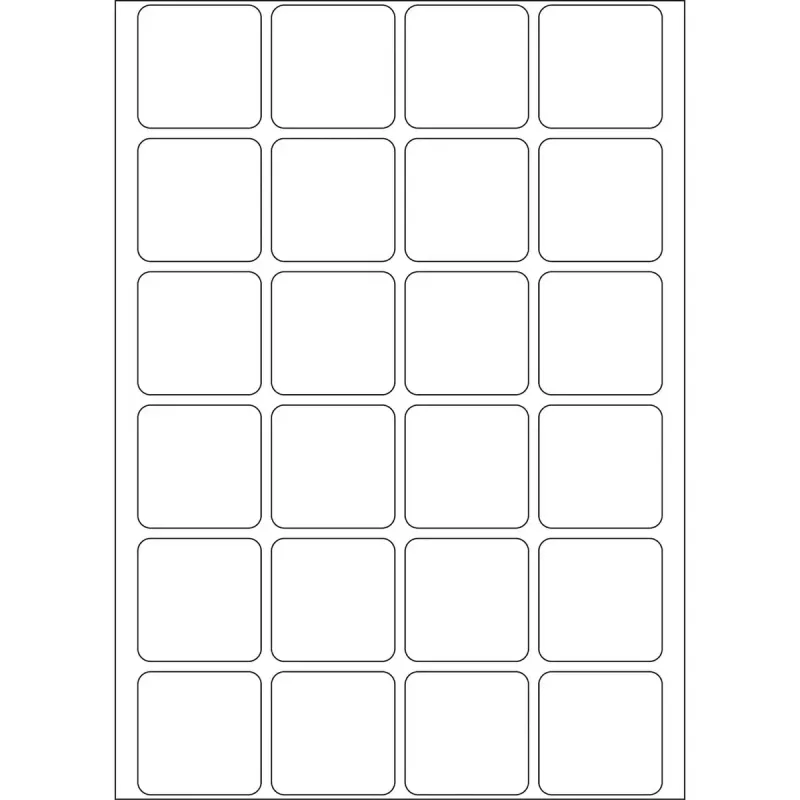 Etichette multiuso HERMA 24x24 mm bianco carta opaca 768 pezzi
