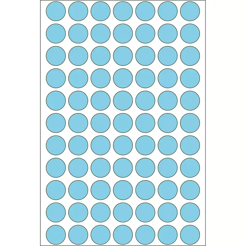 Etichette multiuso HERMA 2464 pezzi blu rotondo 13 mm
