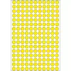 Etichette multiuso HERMA 5632 rotondo giallo punti 8 mm