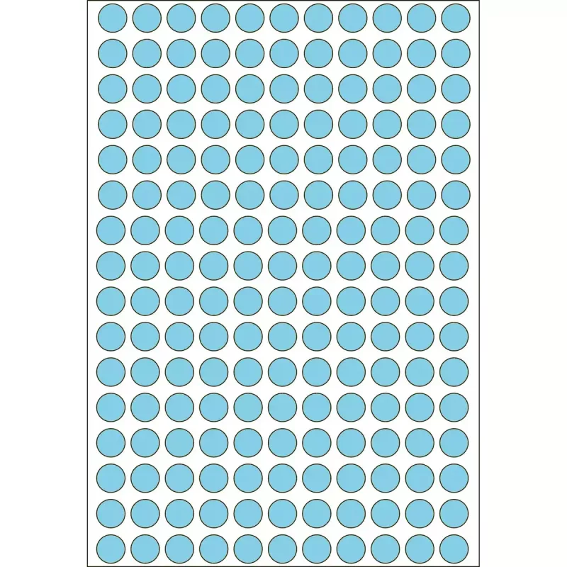 Etichette multiuso HERMA 5632 pezzi blu rotondo 8 mm