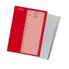 Indice a linguette Herlitz 10843712 grigio