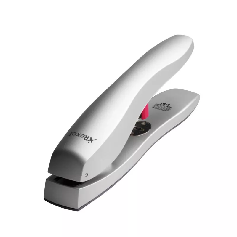 Rexel Odyssey 2100048 cucitrice per impieghi gravosi, 60 fogli, 30% di sforzo in meno, argento
