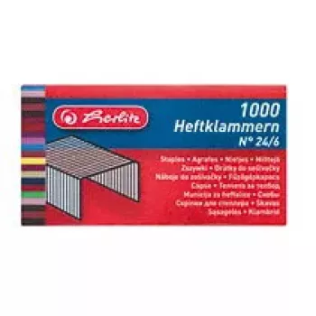 Punti metallici Herlitz 8760514 1000 punti metallici 24/6 metallo