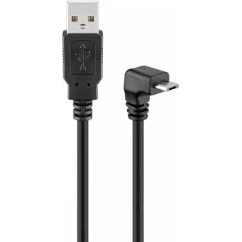 Cavo USB 2.0 Hi-Speed Goobay 95343 90° nero 1,8 m