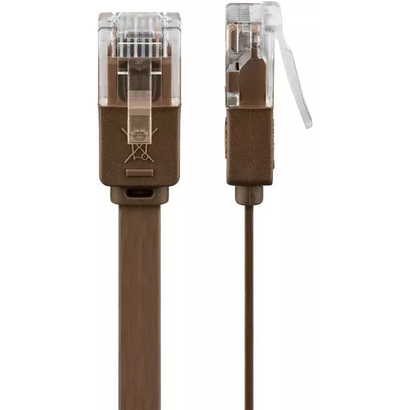 Cavo di rete Goobay 95890 marrone 1 m Cat6 U/UTP