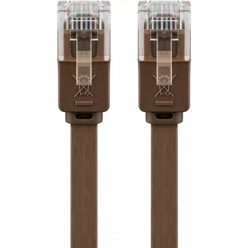 Cavo di rete Goobay 95890 marrone 1 m Cat6 U/UTP