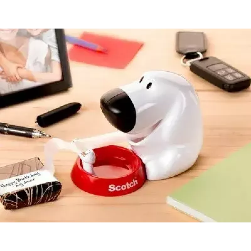 Dispenser nastro 3M Scotch C31 nero rosso bianco Dog-810