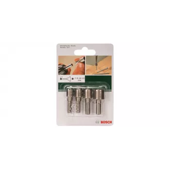Bosch 2609255904 Set di chiavi a bussola con attacco esagonale da 1/4 di pollice, 4 pezzi