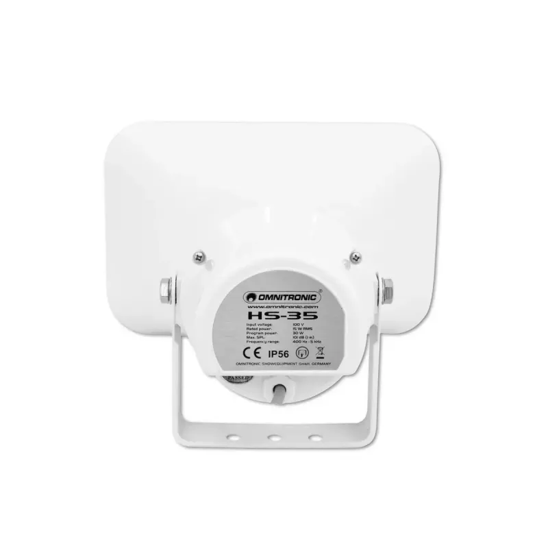 Diffusore Omnitronic 80710811 bianco con filo 15 W