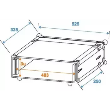 Hardcase Roadinger 30107192 alluminio nero argento 525x400x180mm