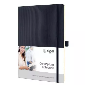 Quaderno Sigel CO308 A4 194 fogli nero