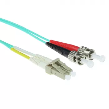 ACT 20 metri LSZH multimodale 50/125 OM3 cavo patch in fibra ottica duplex con connettori LC e ST
