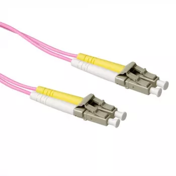 ACT 0,5 m LSZH multimodale 50/125 OM4 cavo patch in fibra ottica duplex con connettori LC